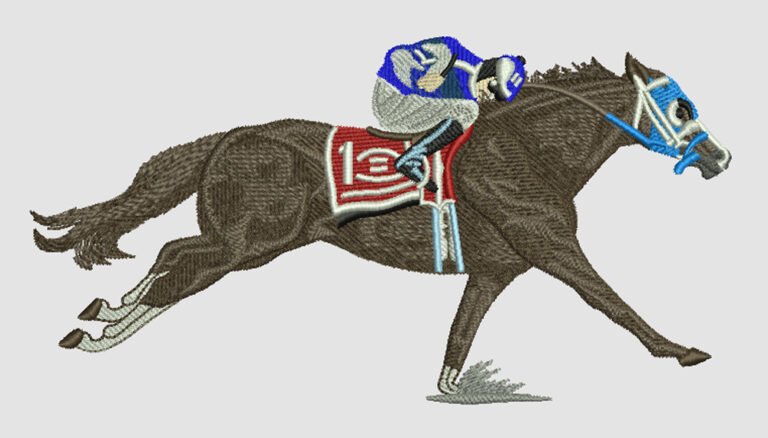 Horse with Jockey